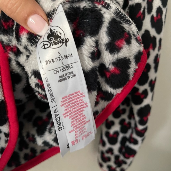 Disney Store Minnie Mouse Fleece Jacket Adult Women  Small - Picture 4 of 5